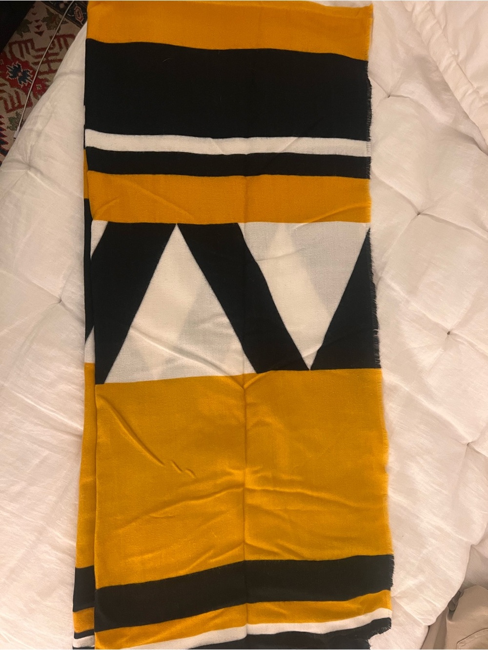 Zara Yellow and Black Blanket Scarf